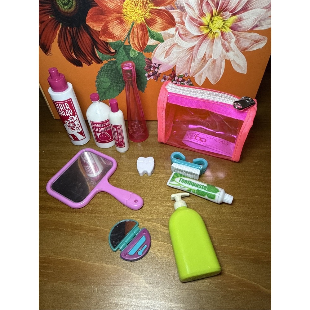 BATTAT & Our Generation Doll Bathroom & Travel Toiletries Accessories Lot